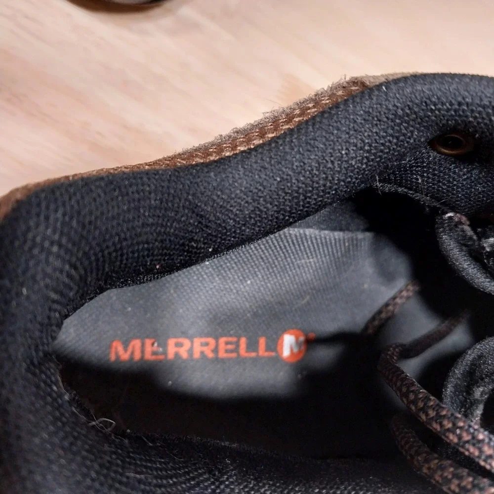 Merrell Hiking Boots Alverstone Mens Mid Waterproof J375804C Mens Size 8 Brown